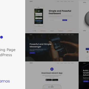 advent landing page marketing wordpress theme