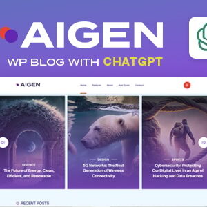 aigen ai inspired wordpress blog theme