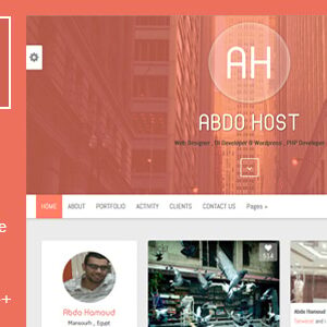 ah personal creative resume & blog theme