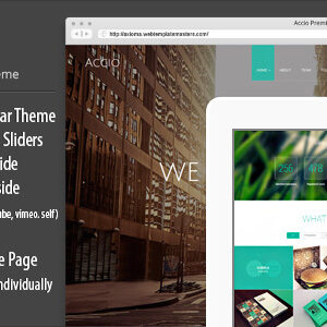 accio | responsive onepage parallax agency wordpress theme