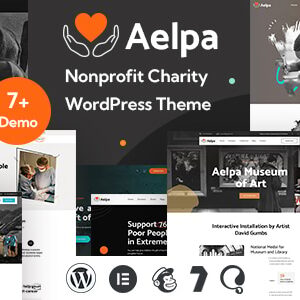 aelpa nonprofit charity wordpress theme