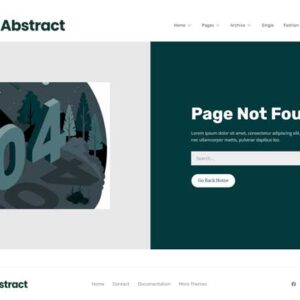 abstract blog & magazine elementor template kit