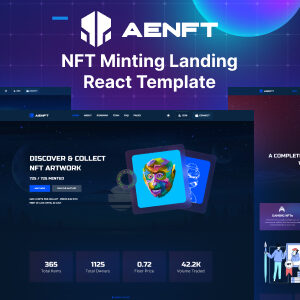 aenft nft minting or collection react template
